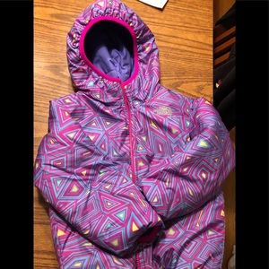 Girls North Face Jacket reversible
